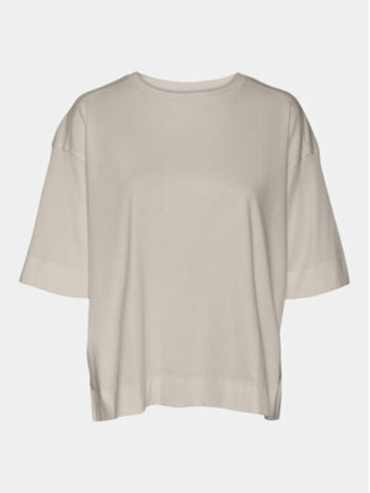 Vero Moda Γυναικείο T-shirt Μπεζ