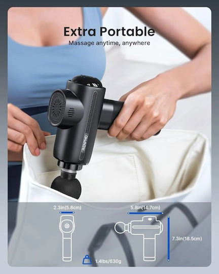 Renpho Gun Massage for the Body with Vibration and Heating Function