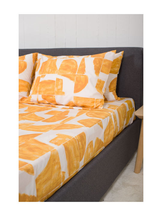Viokarpet Sheet Sets King Size 270x280cm. Nordic 855 Malmo Gold 4pcs