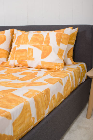 Viokarpet Sheet Sets King Size 270x280cm. Nordic 855 Malmo Gold 4pcs