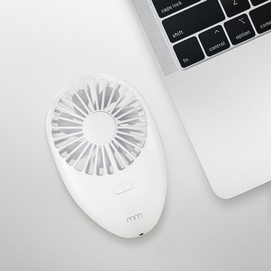Mikamax Mini Portable Handheld Fan USB White