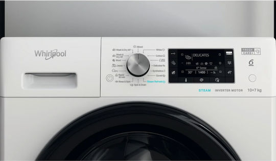 Whirlpool Washer Dryer 10kg/7kg Steam 1600 Rounds