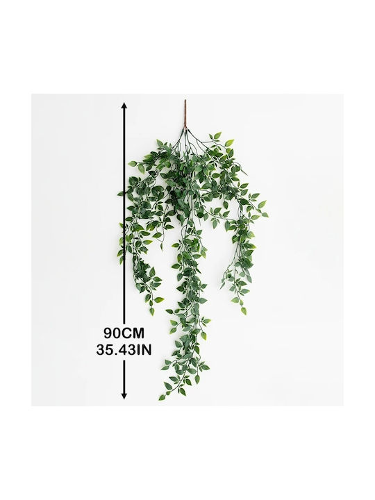 Dekorative künstliche Pflanze Grün 90cm 3Stück