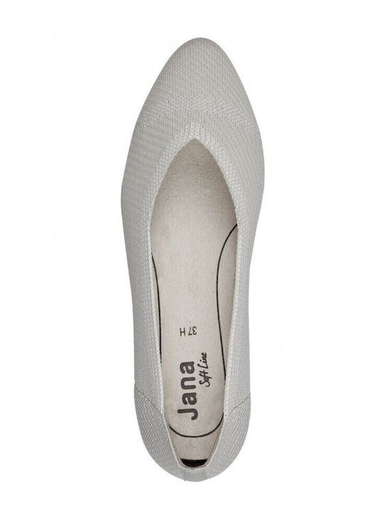 Damen Ballerinas in Gray Farbe