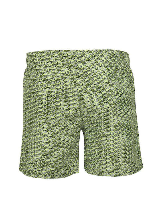 BENIBECA MEN'S SHORT PARACAS CHEEKPIECE WITH GREEN PATTERN