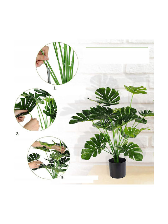 Изкуствено растение в саксия Monstera 71.1см