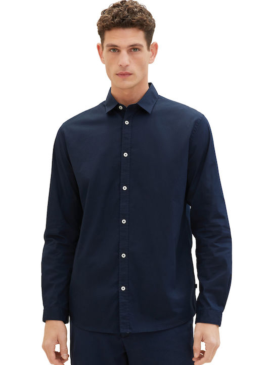 Langärmlig Hemd Marineblau
