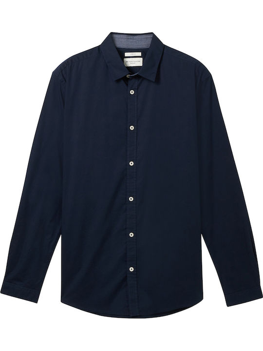 Langärmlig Hemd Marineblau