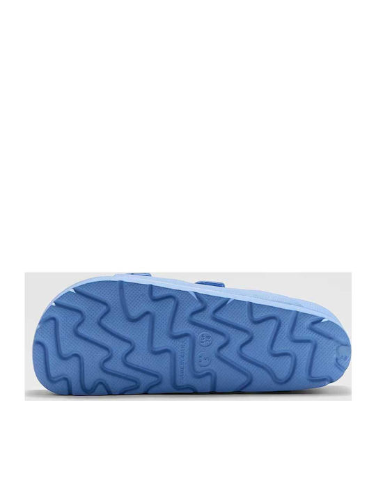 Frauen Flip Flops mit Plattform in Hellblau Farbe