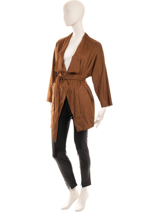 Bill Cost Women's Cardigan Tabac Brownc Brown