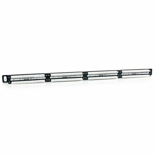 StarTech Panou Patch pentru Rack 0.5U 19" 24 Porturi cat5e Negru