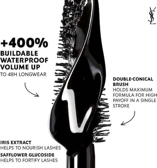 Ysl Lash Clash Extreme Volume Wasserdicht Mascara für Band Schwarz 8.6ml