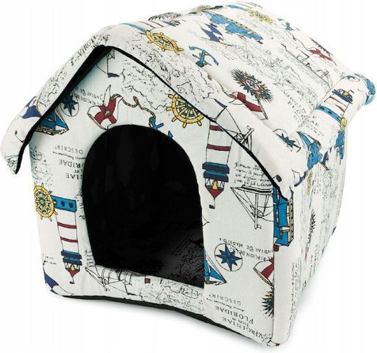 Căsuță pentru Câine Pentru Interior Alb 35x33x38cm