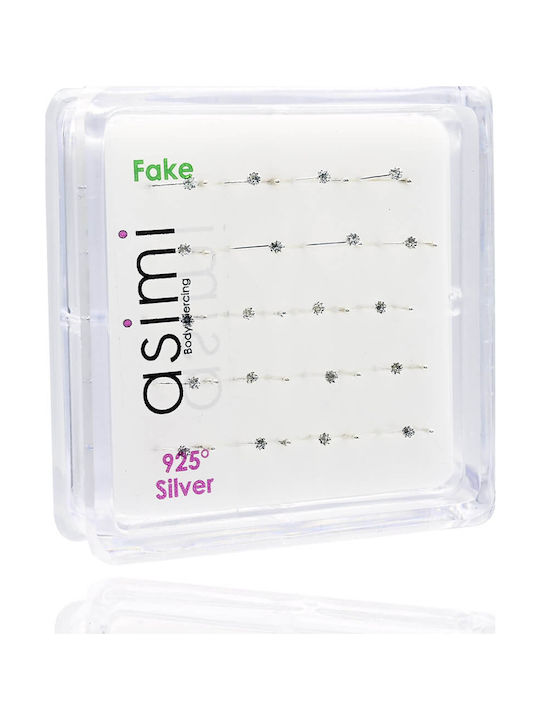 Ασημενιο Σκουλαρικι Μυτης Γαντζακι Fake 1,5mm N10082