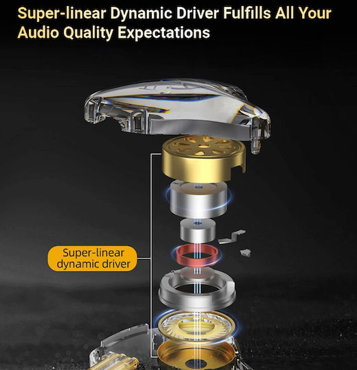 KZ In-ear headphones In Ear Transparent