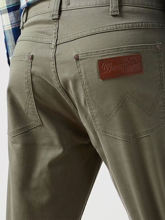 Greensboro Men's Elastic Jeans Pants with Regular Straight Fit Khaki