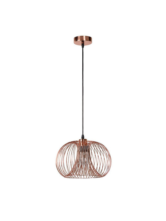 Lucide Lightning Pendant Light Single-Light for Socket E27 Bronze