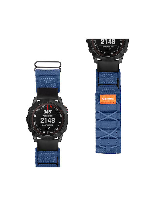 Erbord Armband Leder Blau (Fenix 5 / 5 Plus / 6 / 6 Pro / 7 / 7 Pro / 8 (47mm))