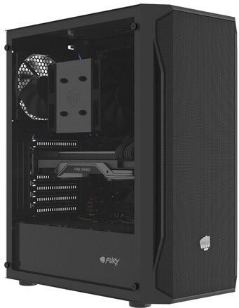 Natec Fury Shobo SH4F Gaming Midi Tower Computer Case with Side Window Black