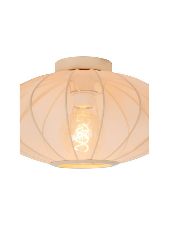 Lucide Lightning Fabric Ceiling Light with Socket E27 Beige