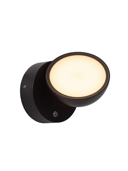 Lucide Lightning Επιτοίχιο Εξωτερικό Φωτιστικό LED IP54 12W με Θερμό Λευκό Φως