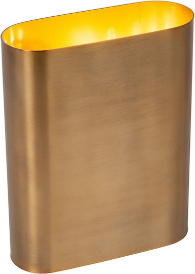 Lucide Lightning Modern Lamp Wall with Socket E14 Gold 8x8x20cm