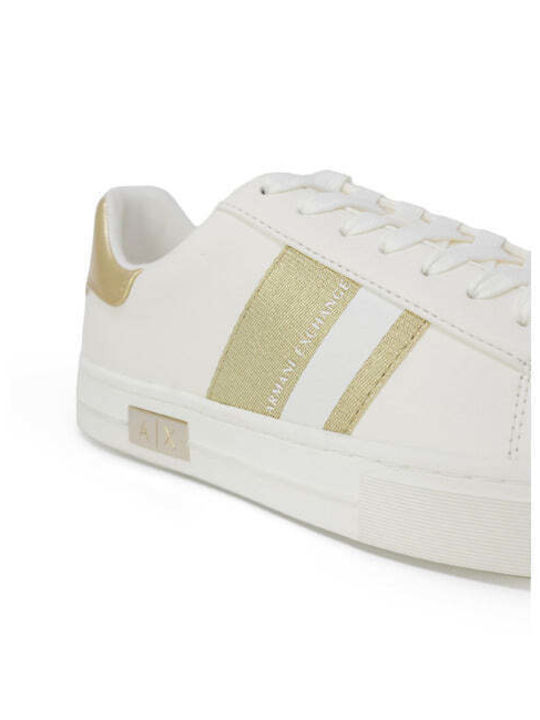 Armani Exchange Damen Sneakers White / Gold