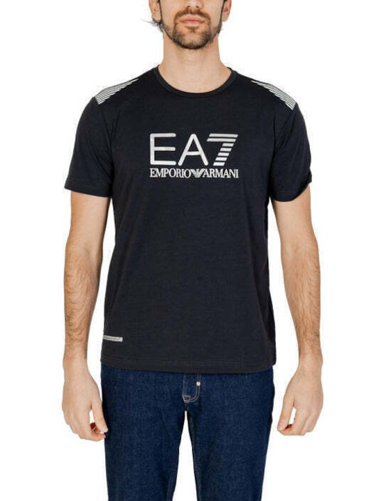 Emporio Armani T-shirt Bărbătesc cu Mânecă Scurtă Roșu