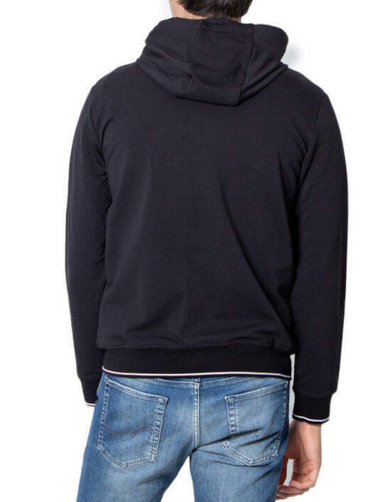 Armani Exchange Men's Sweatshirt Jacket with Hood and Pockets black