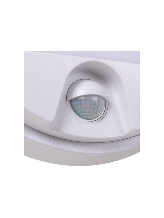 Lucide Lightning Επιτοίχιο Εξωτερικό Φωτιστικό LED IP54 10W με Θερμό Λευκό Φως