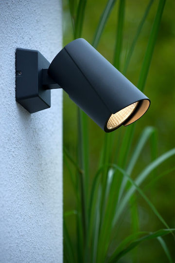 Lucide Lightning Стенно Външно Осветително Тяло LED IP65 12W с Топло бяло Светлина