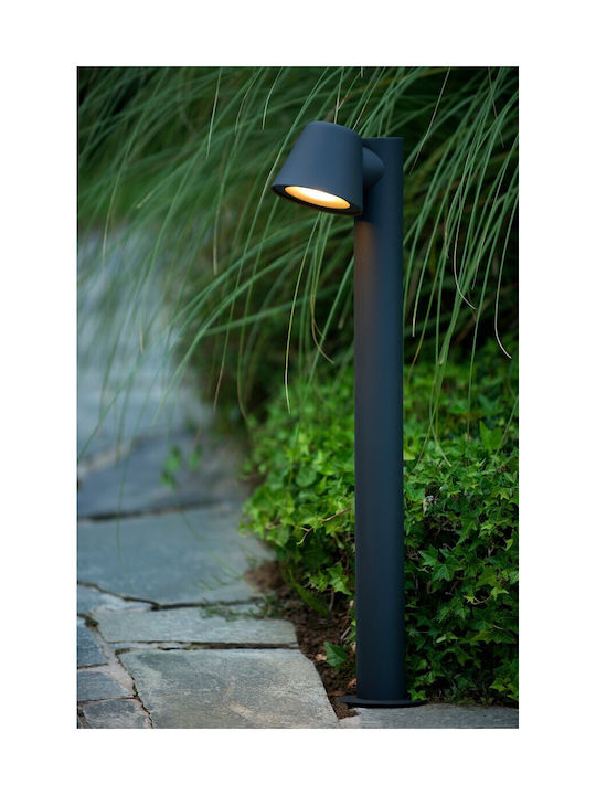 Lucide Lightning Φωτιστικό Κολωνάκι Εξωτερικού Χώρου 4.5W IP44 για Ντουί GU10 Γκρι