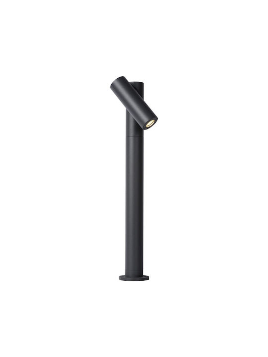 Lucide Lightning Φωτιστικό Κολωνάκι LED Εξωτερικού Χώρου 4.5W με Θερμό Λευκό Φως IP65 Γκρι