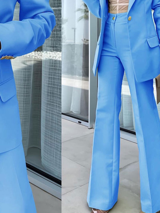 Queen Accessories Women's Light Blue Suit