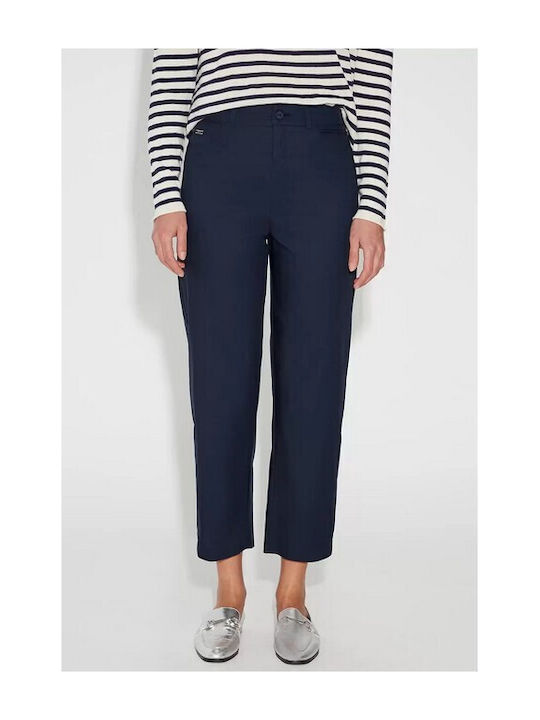 Bill Cost Women's Cotton Trousers Navy Blue