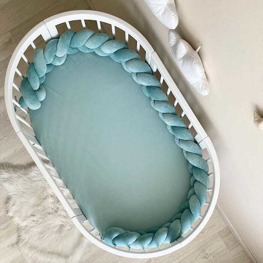 IngVart Crib Bumpers Braided Inside Mint