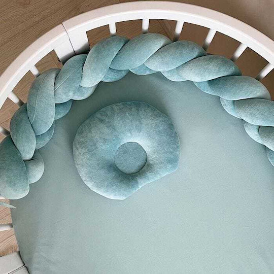 IngVart Crib Bumpers Braided Inside Mint