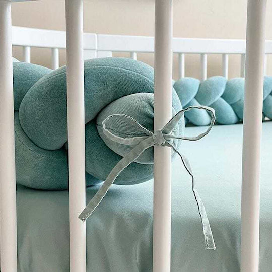 IngVart Crib Bumpers Braided Inside Mint