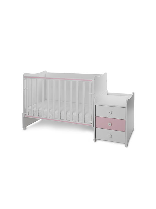 Lorelli Convertible Baby Crib Maxi Plus White for Mattress 62x160cm