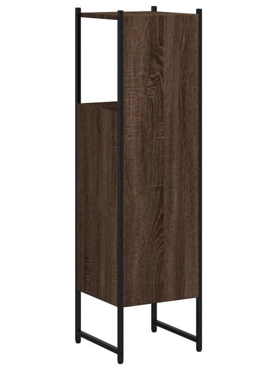 vidaXL Rafturi de baie Raft Baie Lemn 33x33x120.5cm Maro