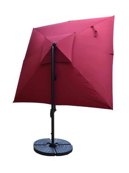Professioneller Quadratischer Aluminium Gartenschirm 3x3m