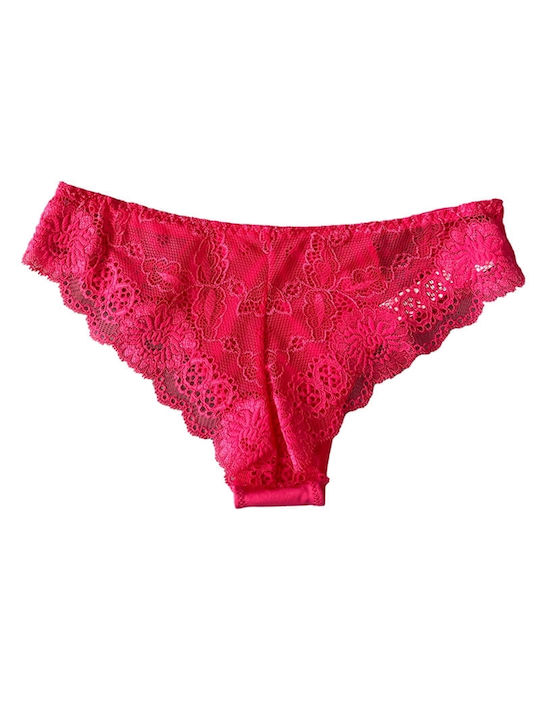 Leilieve Cotton Women's Brazil with Lace Fuchsia