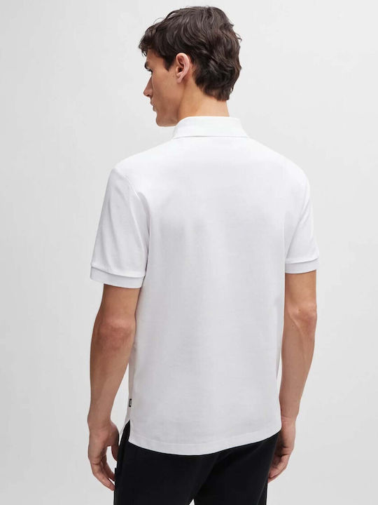 Hugo Boss Parlay Men's Short Sleeve Blouse Polo White