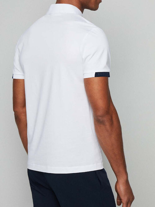 Hackett Herren Kurzarmshirt Polo Weiß