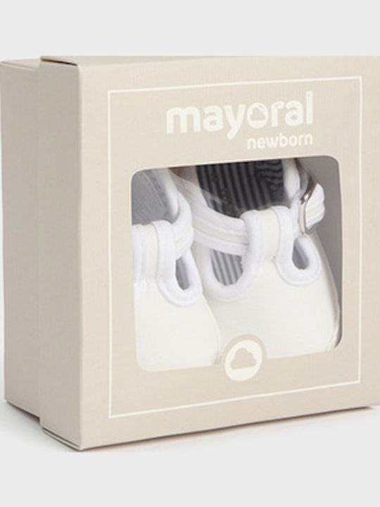 Mayoral Βρεφικά Sneakers Αγκαλιάς Λευκά