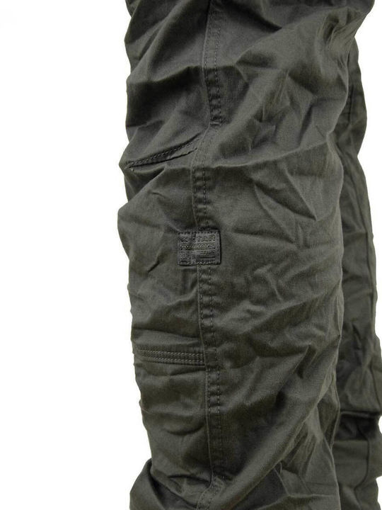 Rovic Zip 3d Trousers Cargo Elastic in Regular Fit Gs Grey