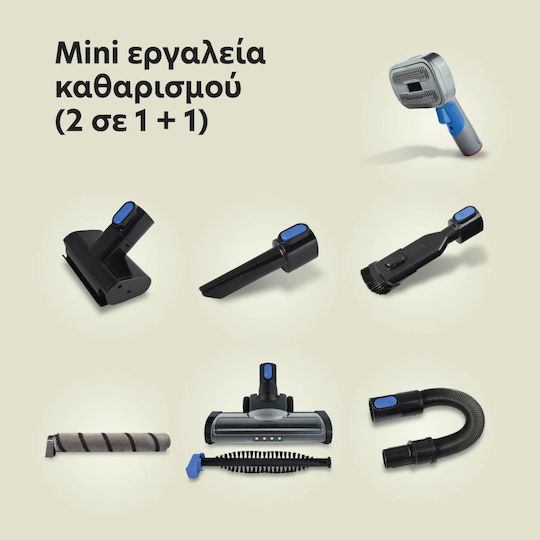 IQ Storm Max Rechargeable 2 in 1 Stick & Handheld Vacuum 37V Blue