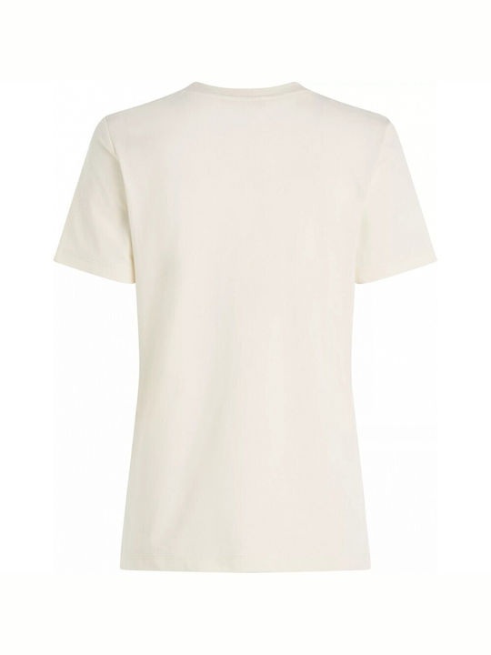 Tommy Hilfiger Femeie Tricou OffWhite