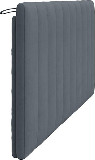 vidaXL Back Cushion For Fabric Bed Headboard Dark Gray 180x45cm
