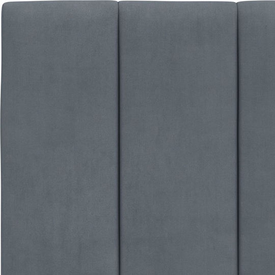 vidaXL Back Cushion For Fabric Bed Headboard Dark Gray 180x45cm